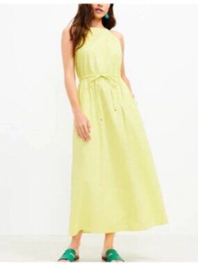 LOFT  Midi Lime Dress with Pockets L | LP | NWT